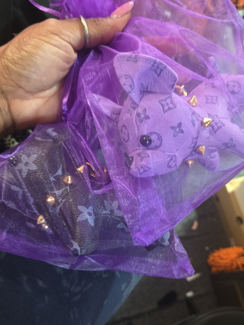 Blk n purp frenchie